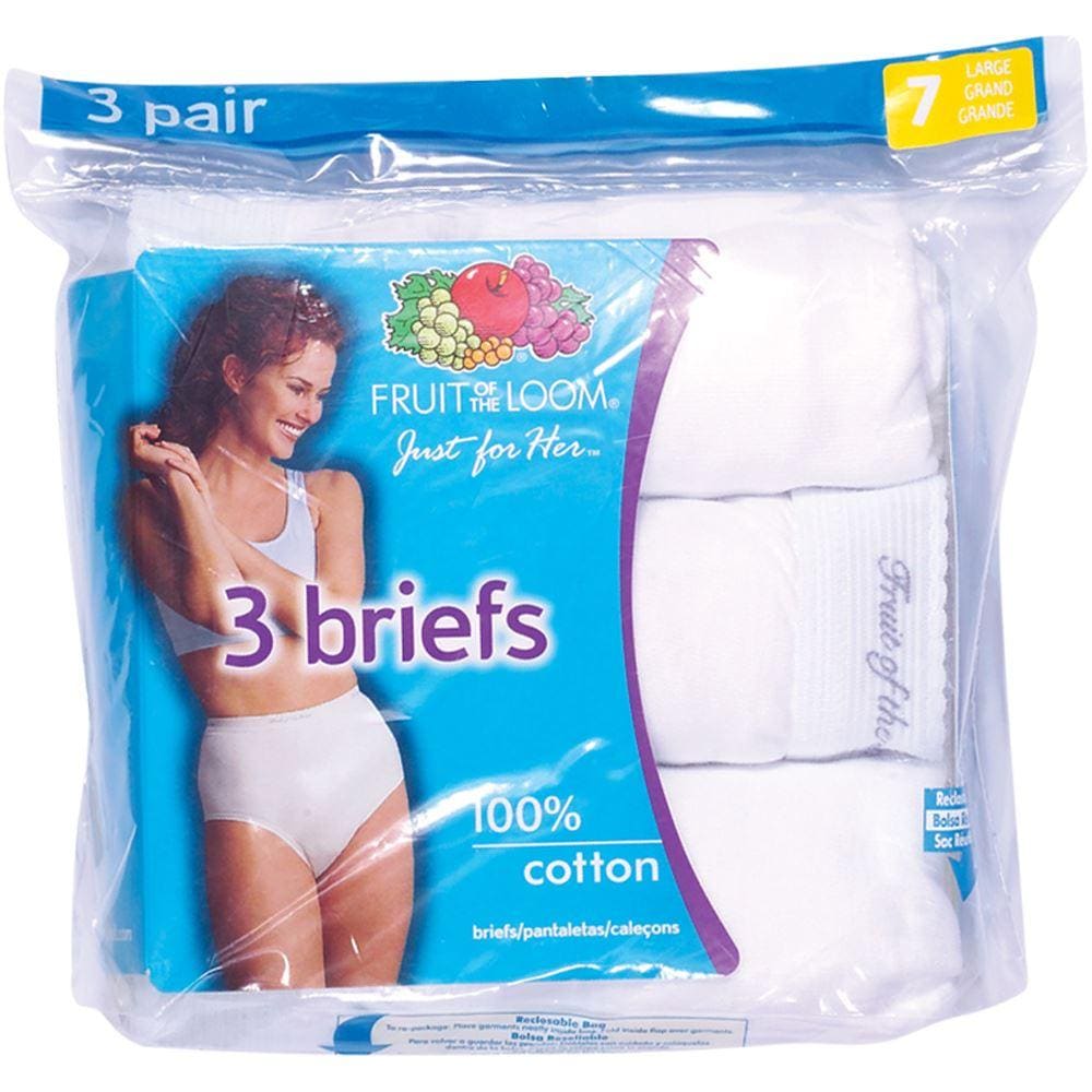 Fruit of the Loom Women's Briefs Cotton 9 Pack