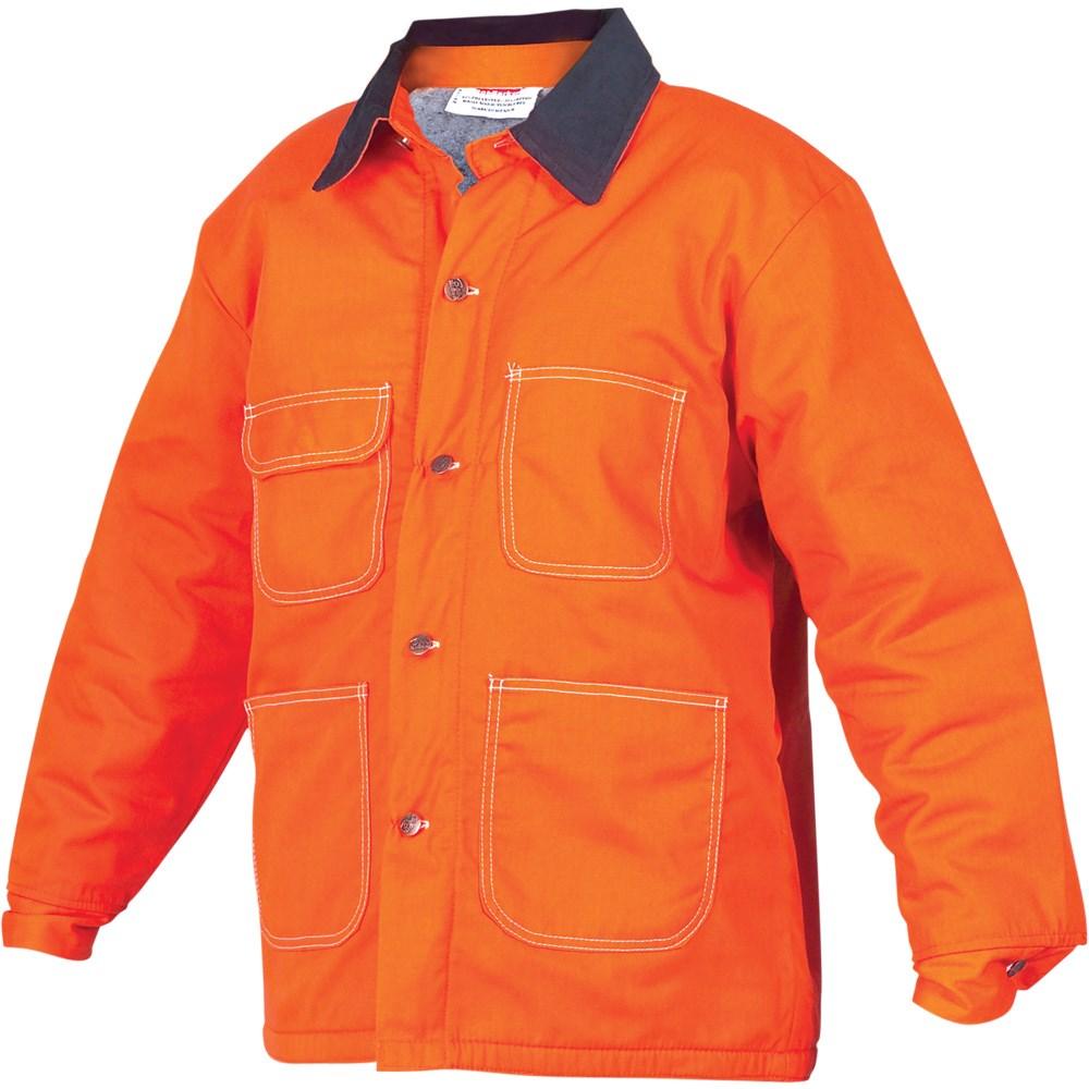 orange work coats